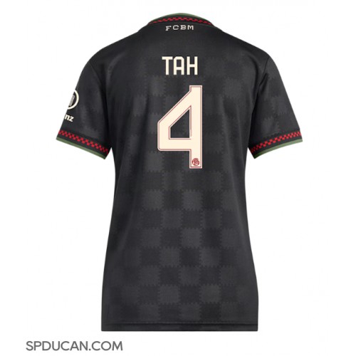 Zenski Nogometni Dres Bayern Munich Jonathan Tah #4 Rezervni 2025-26 Kratak Rukav